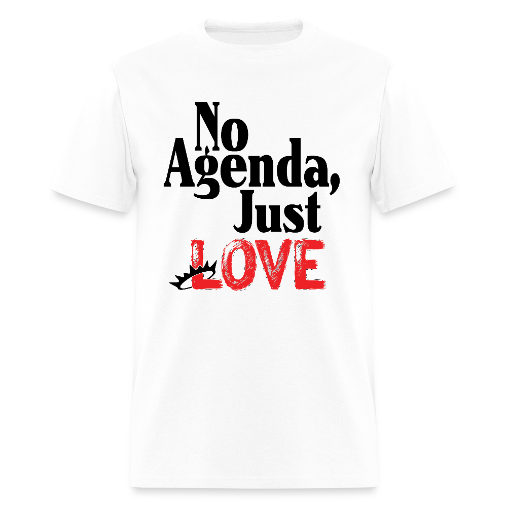No Agenda T-Shirt - Love (Special Edition) - white