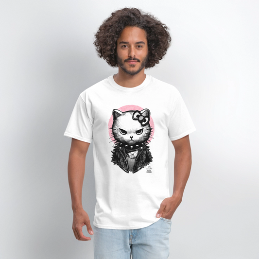 Konnichiwa Kitty T-Shirt - White - white