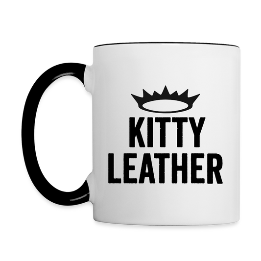 Kitty Leather 'Kitty Crown' Contrast Coffee Mug - white/black