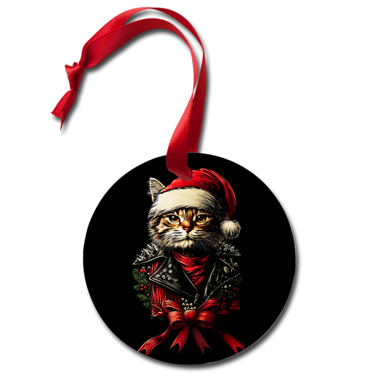 Kitty Holiday Ornament - white