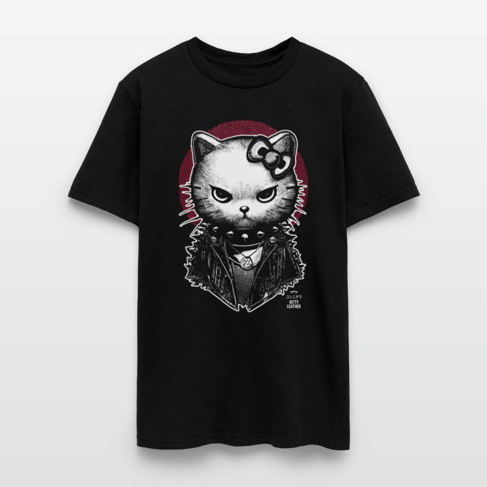 Konnichiwa Kitty Tshirt - black