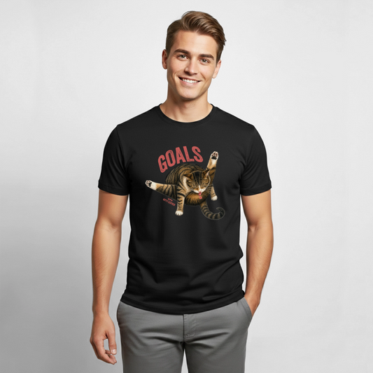 Kitty Leather | Goals | T-Shirt - black