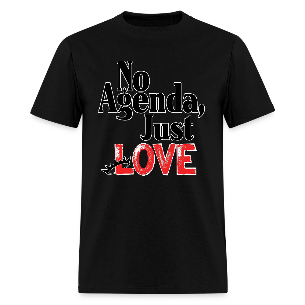 No Agenda T-Shirt - Love (Special Edition) - black