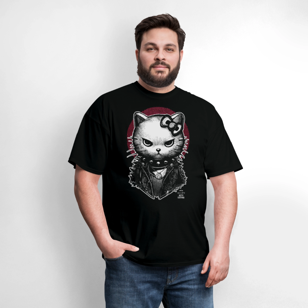 Konnichiwa Kitty Tshirt - black