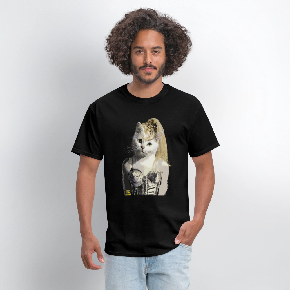 Blonde Kitty T-Shirt - black