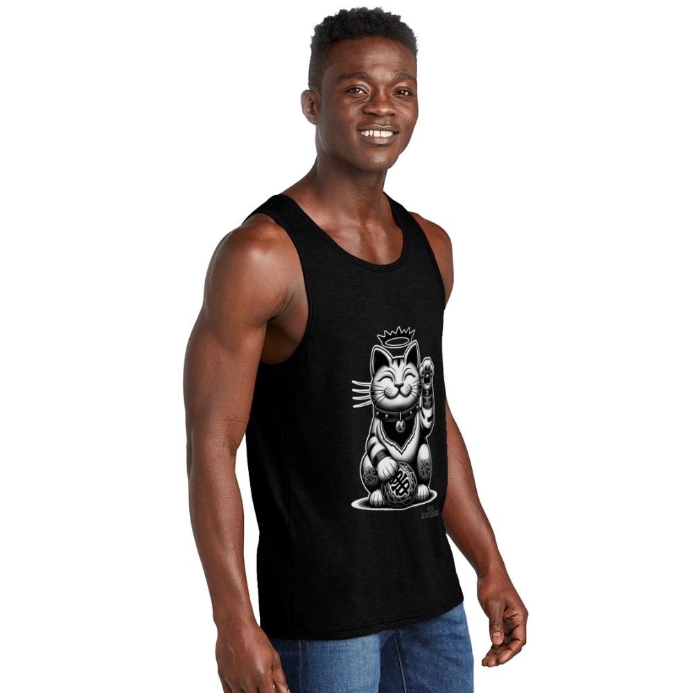 Lucky Neko Tank - black