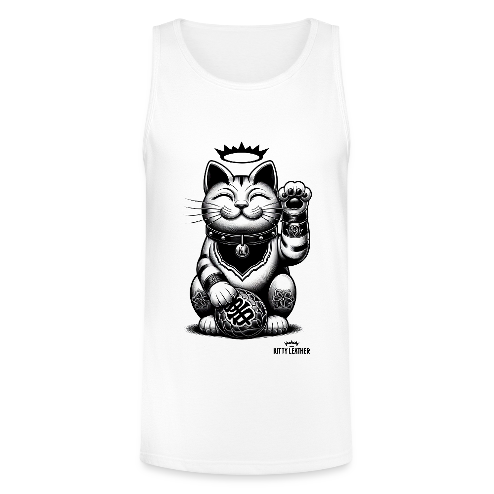 Lucky Neko Tank - white