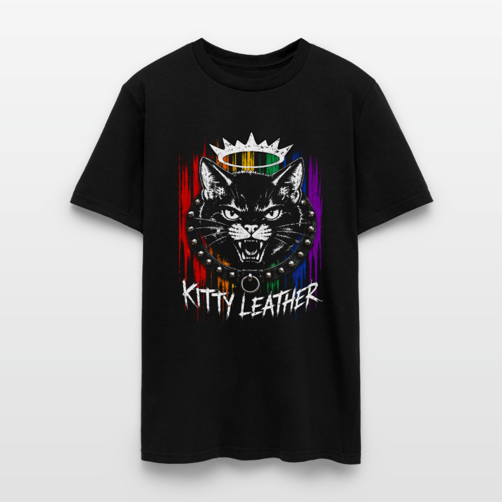 Kitty Leather Pride Shirt | Cat Pride Shirt | Kitty Leatheer - black