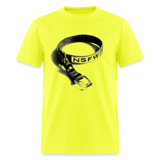 NSFW - Collar T-Shirt (LIMITED) WHT - safety green