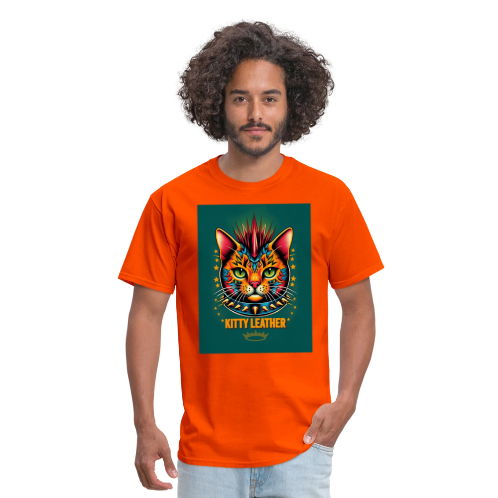 Orange Kitty T-Shirt - orange