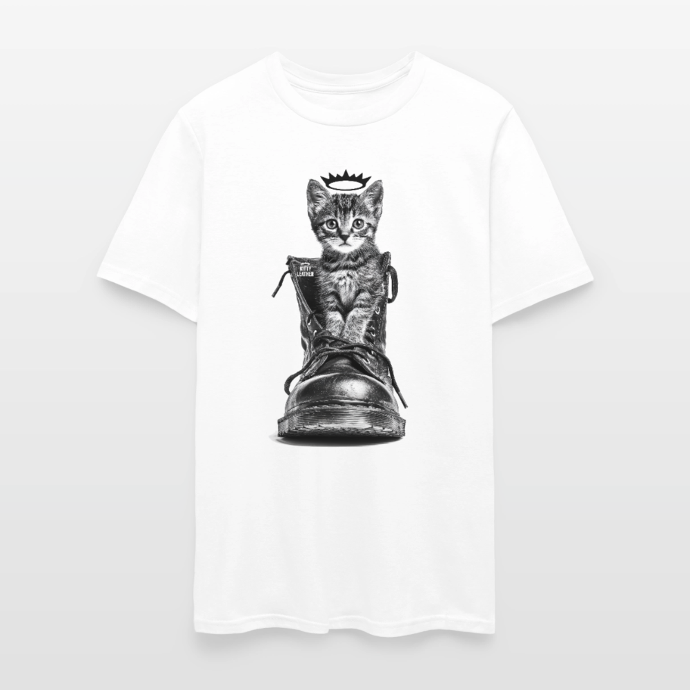 Kitty Leather | Puss In Boots | T-Shirt - white