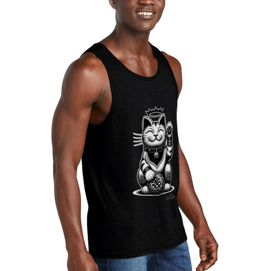 Lucky Neko Tank - black