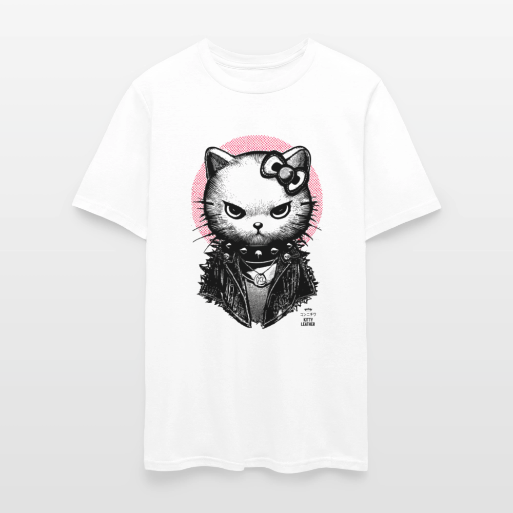 Konnichiwa Kitty T-Shirt - White - white