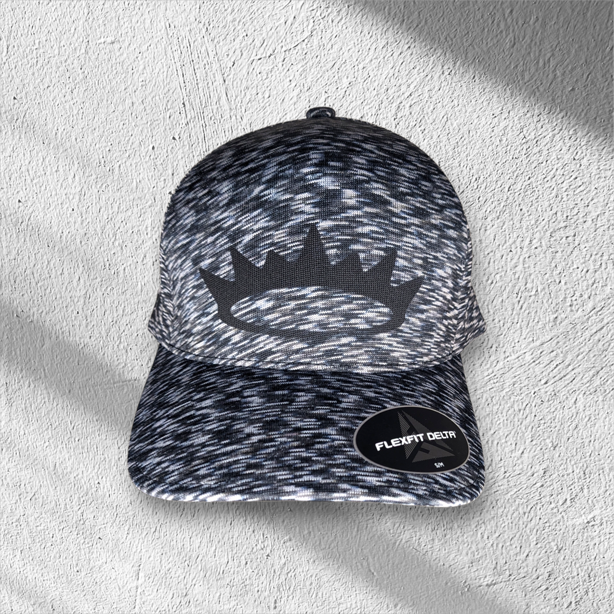 Crown Logo Hat (Black And White Woven Pattern)