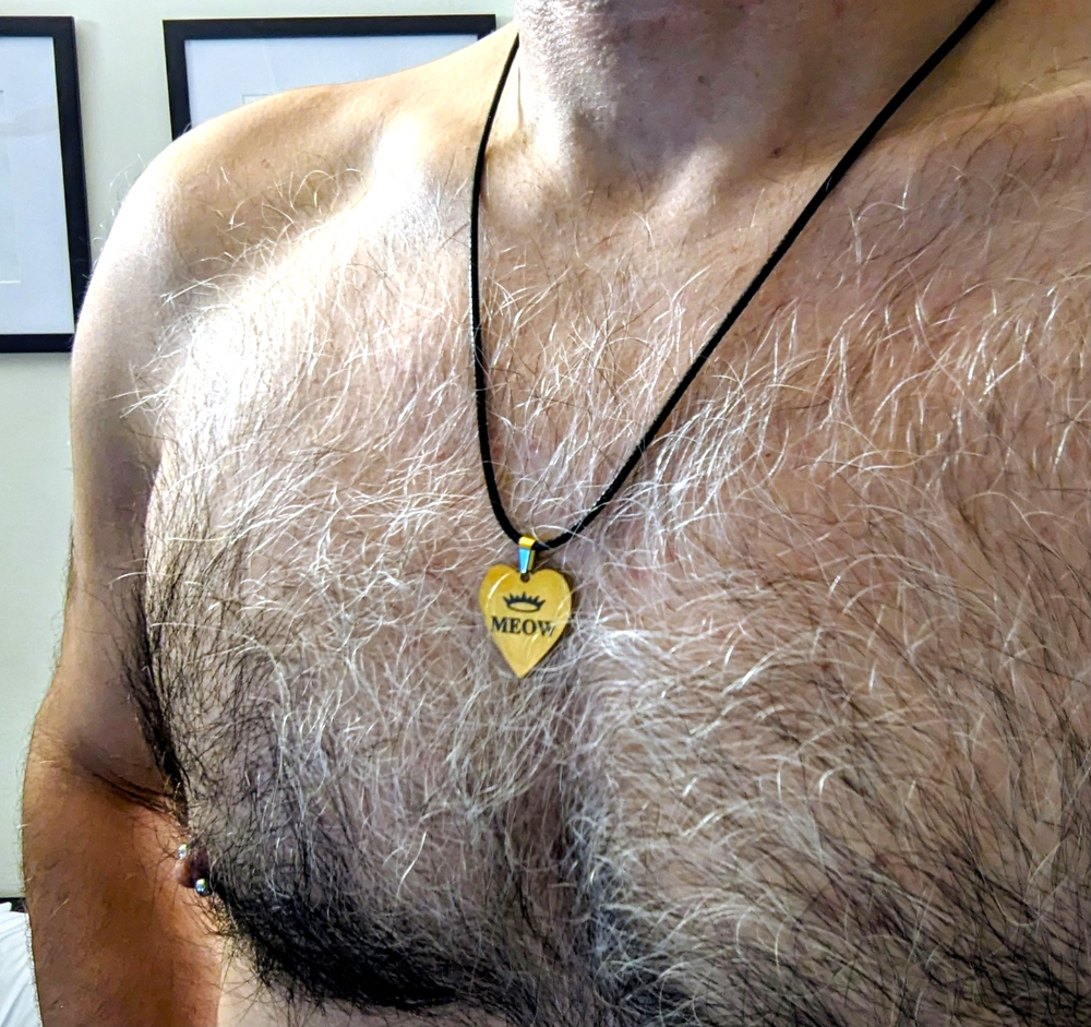 Meow & Woof Heart Pendants