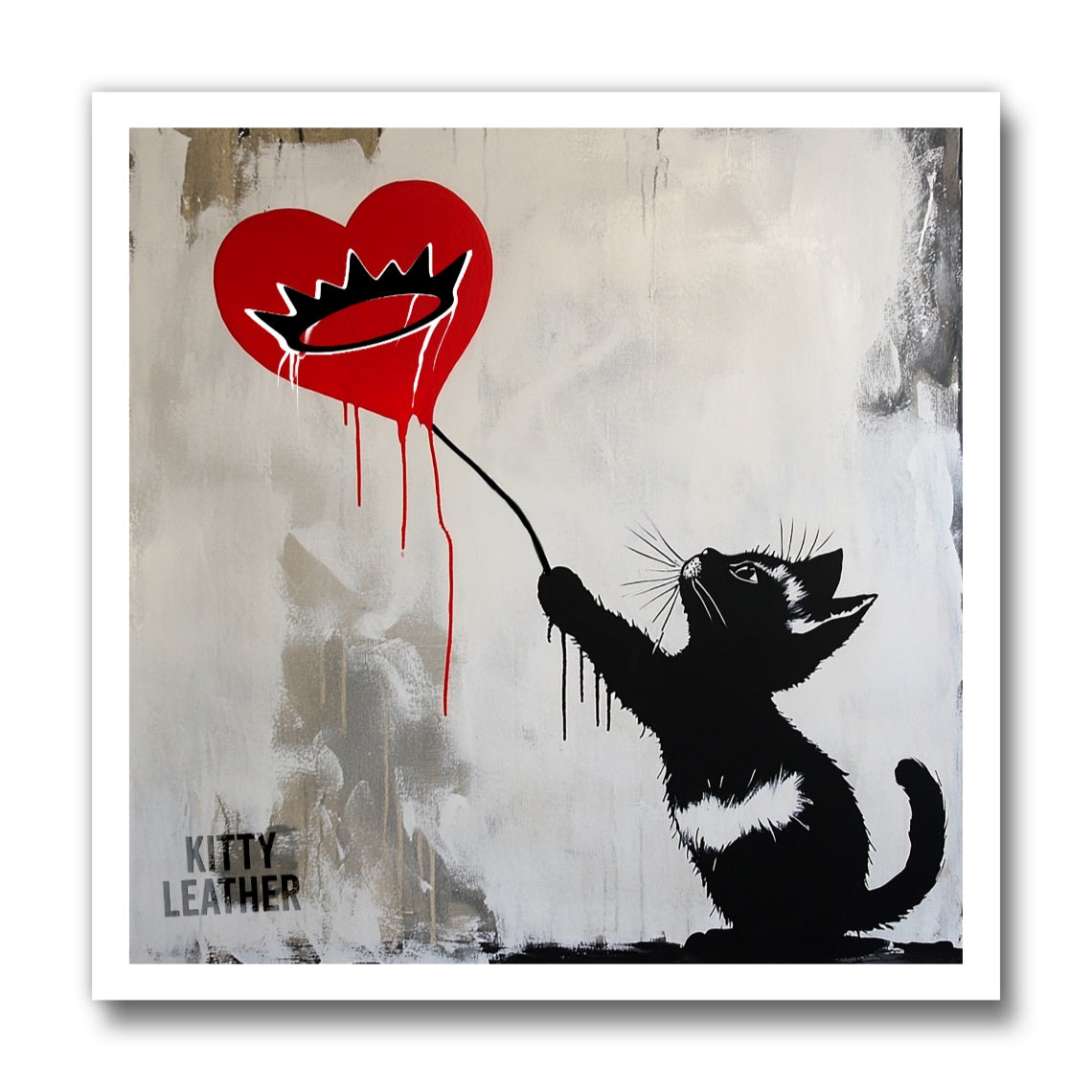 Kitty Leather Magnets