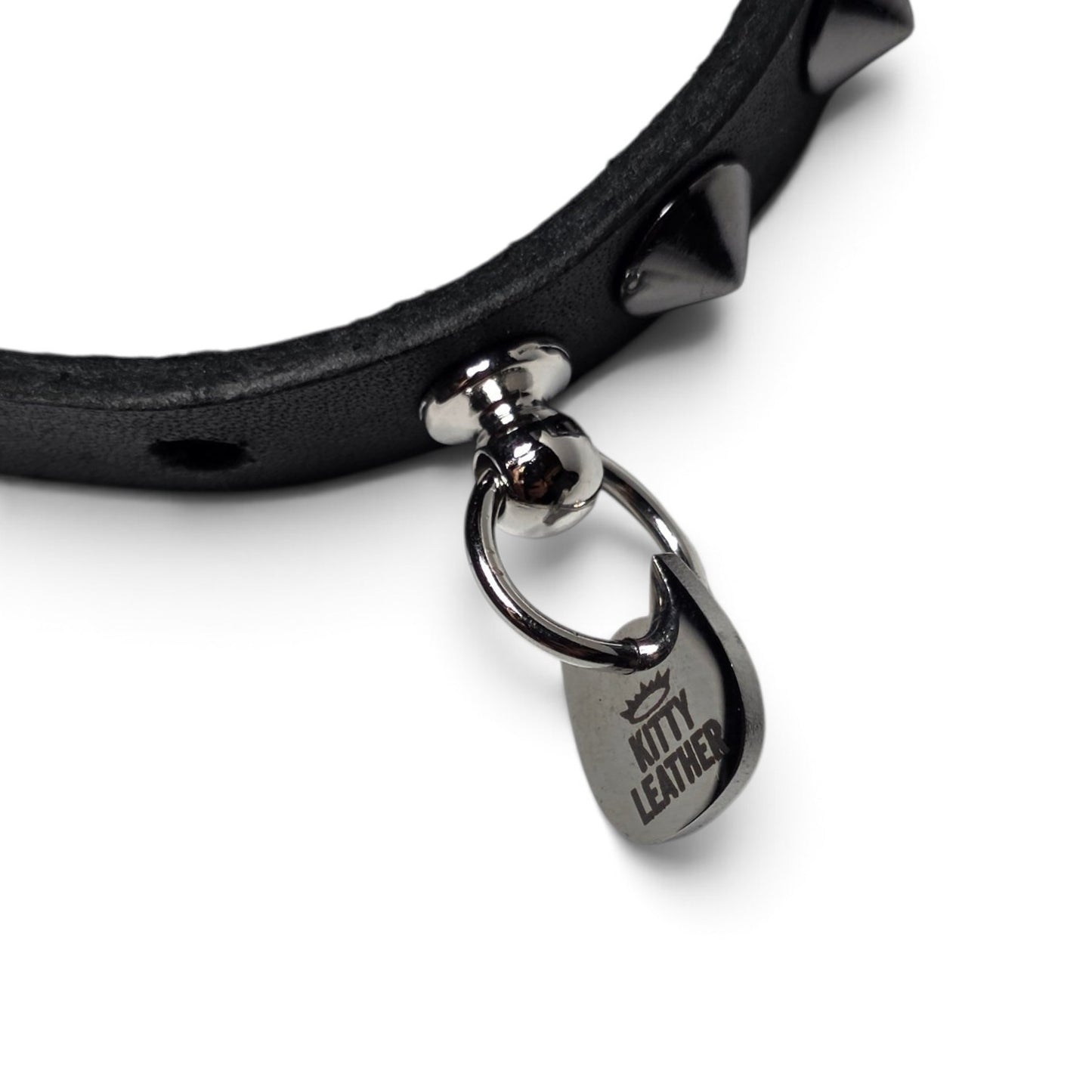 Kitty Ears Leather Bracelet | Handmade Cat Ear Bracelet | Kitty Leather