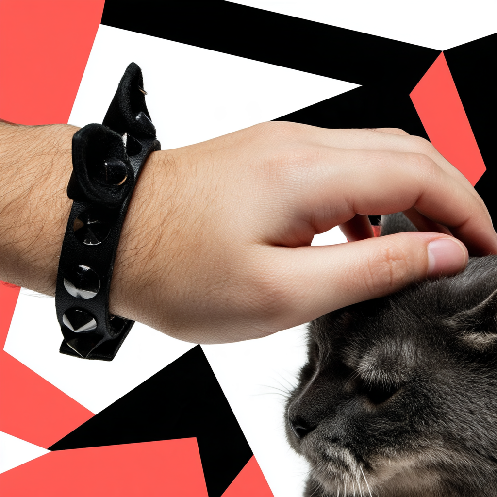 Meet the Kitty Ears Bracelet: The Statement Leather Bracelet Punk Cat Lovers Have Been Waiting For