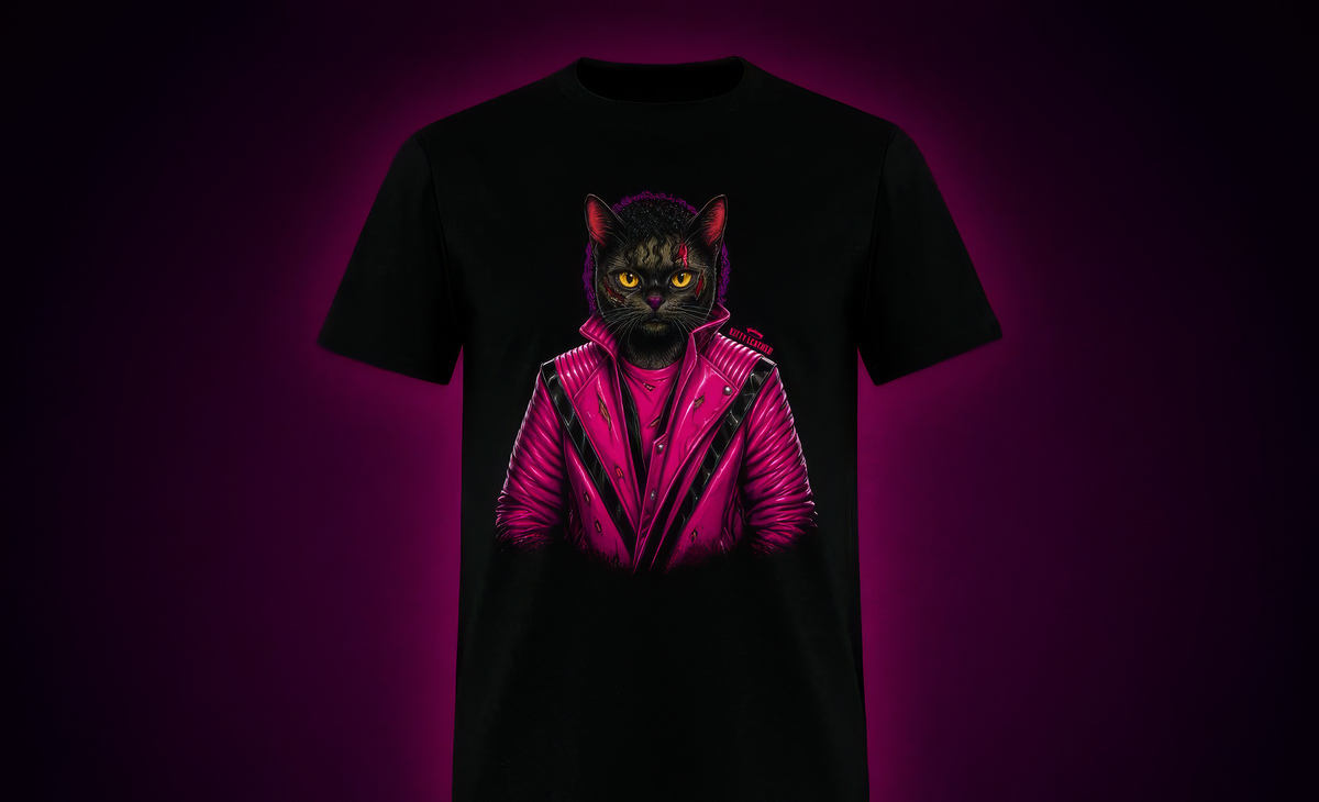 Cat Graphic T-Shirts, Punk & Alternative Fashion Tees | Kitty Leather