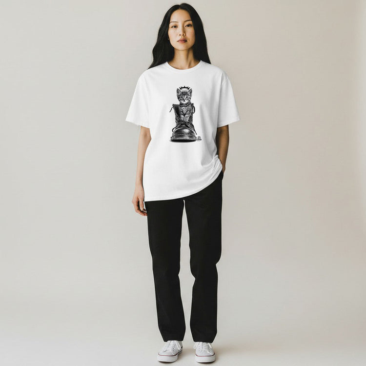Cat Graphic T-Shirts, Punk & Alternative Fashion Tees | Kitty Leather