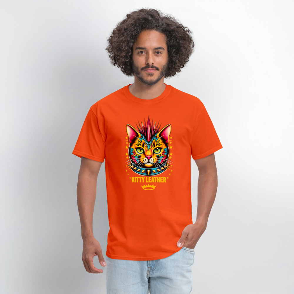 Orange Kitty T-Shirt - orange