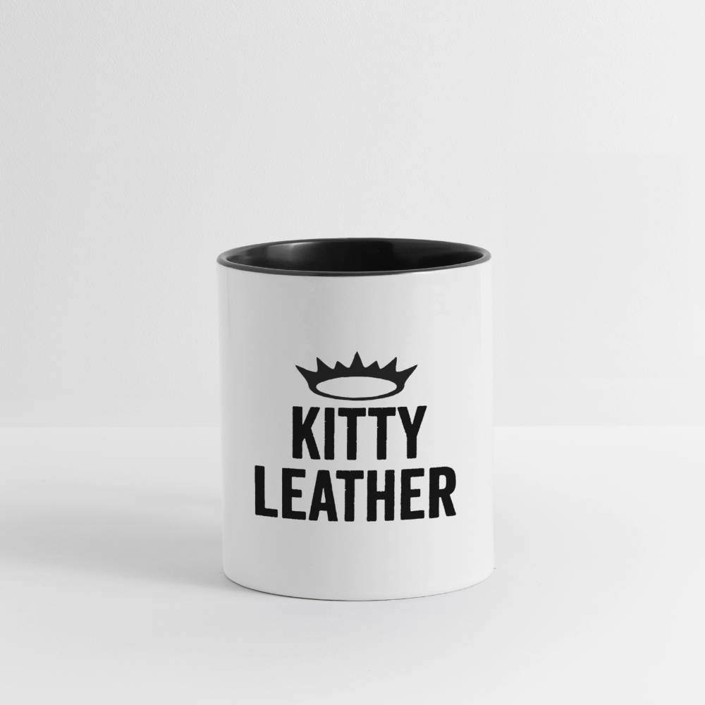 Kitty Leather | GOALS | Contrast Coffee Mug - white/black