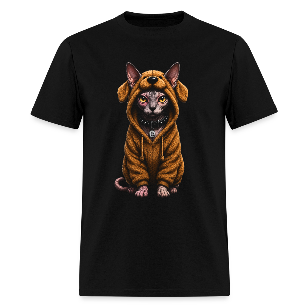 Sphynx Cat in Dogs Clothing  | Kitty Leather - black