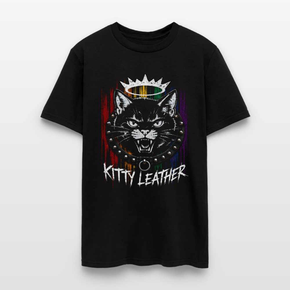 Kitty Leather Pride Shirt | Cat Pride Shirt | Kitty  Leatheer - black