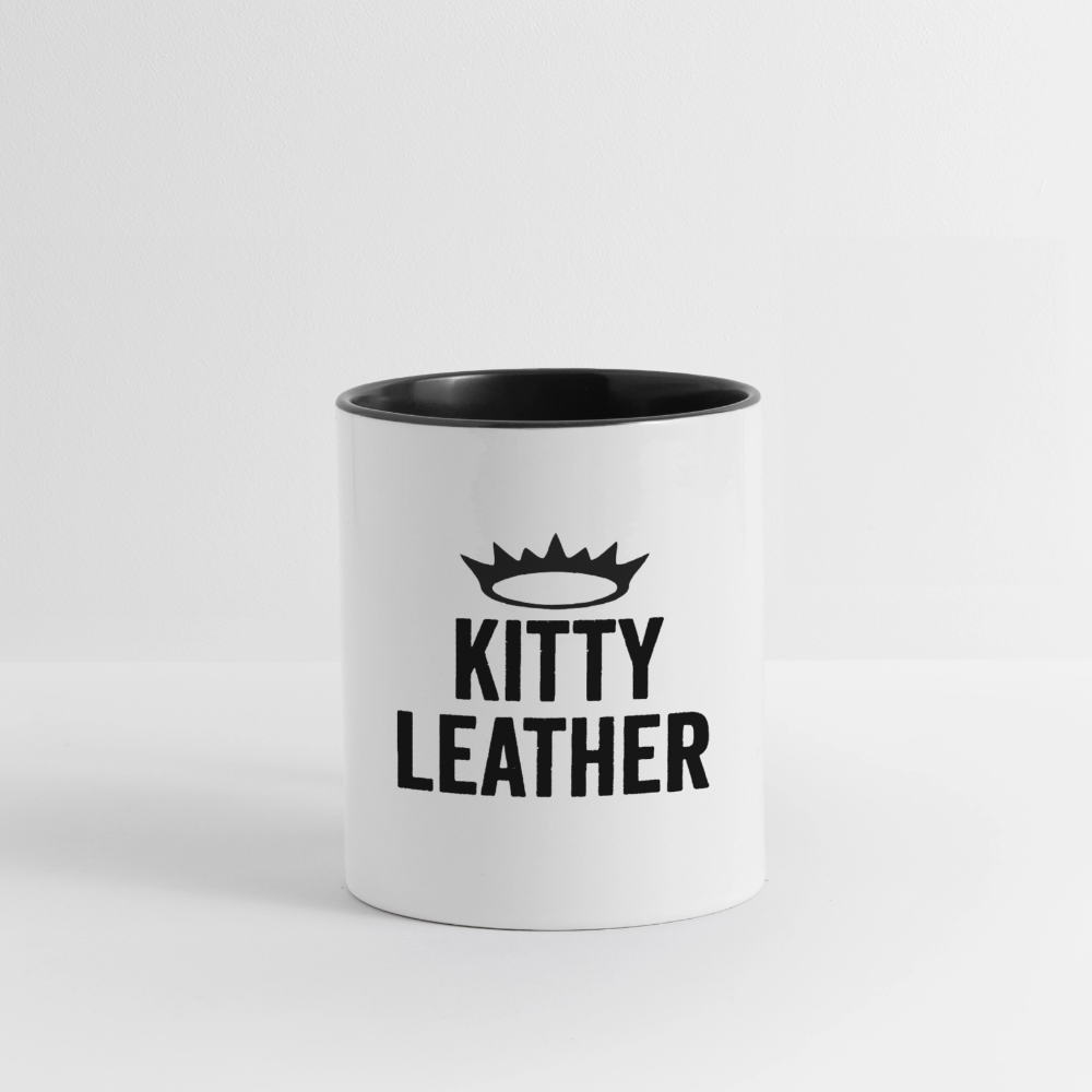 Lucky Kitty Coffee Mug - white/black