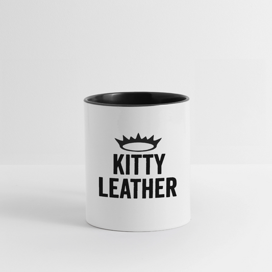 Lucky Kitty Coffee Mug - white/black