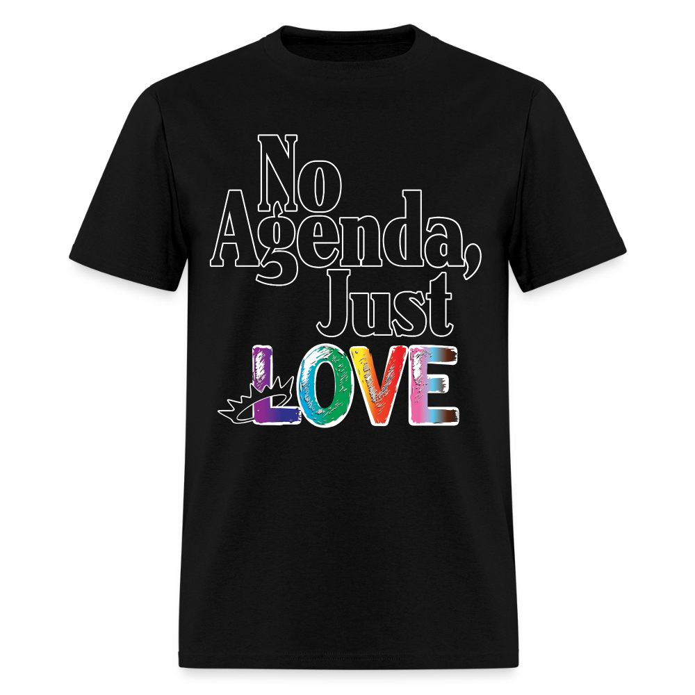 No Agenda Just Love 2026 _ Kitty Leather Pride Shirt - black