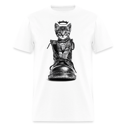 Kitty Leather | Puss In Boots | T-Shirt - white