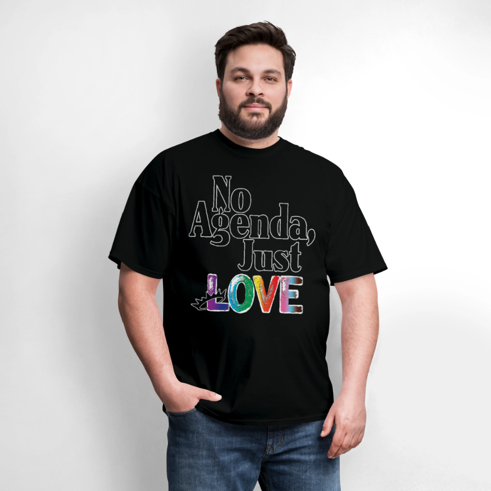 No Agenda Just Love 2026 _ Kitty Leather Pride Shirt - black