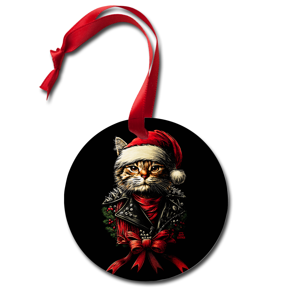 Kitty Holiday Ornament - white