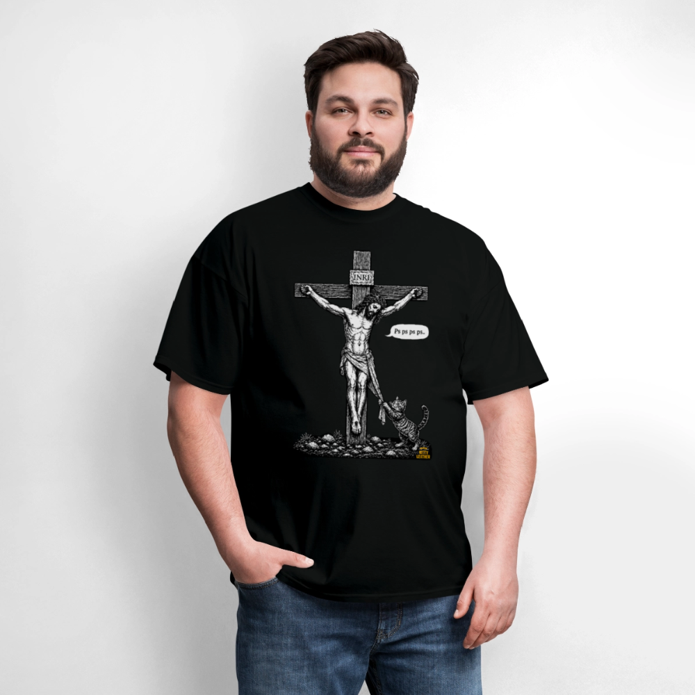 Ps ps ps - Kitty Leather T-Shirt - black