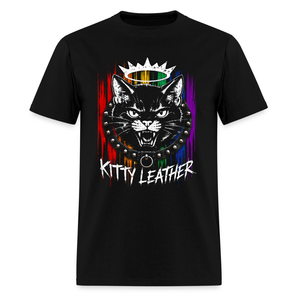 Kitty Leather Pride Shirt | Cat Pride Shirt | Kitty  Leatheer - black