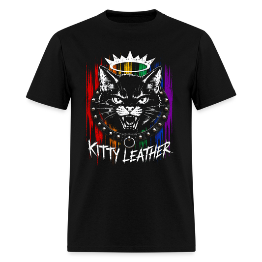 Kitty Leather Pride Shirt | Cat Pride Shirt | Kitty  Leatheer - black