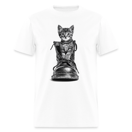 Kitty Leather | Puss In Boots | T-Shirt - white