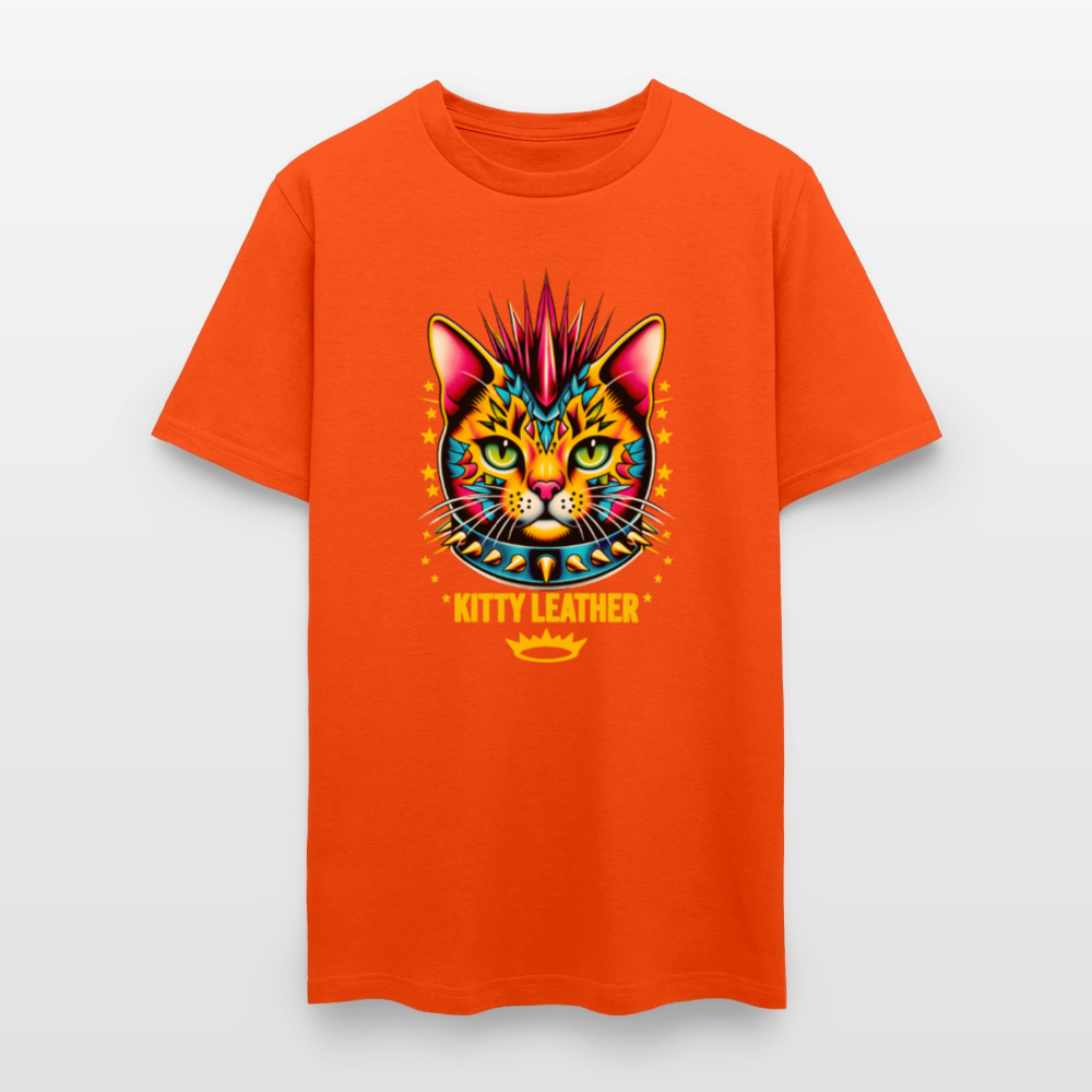 Orange Kitty T-Shirt - orange
