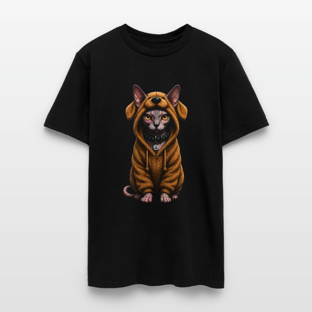 Sphynx Cat in Dogs Clothing  | Kitty Leather - black