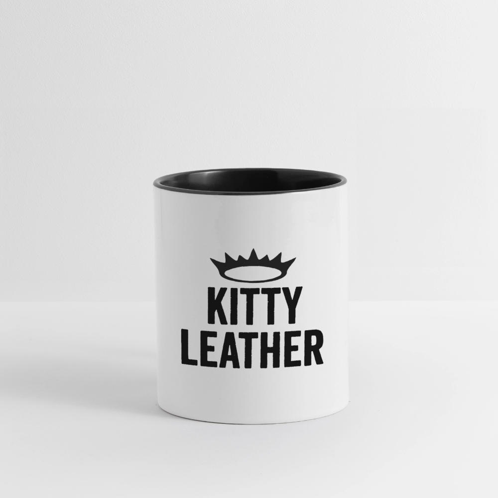 Kitty Leather | Punk Kitty | Coffee Mug - white/black