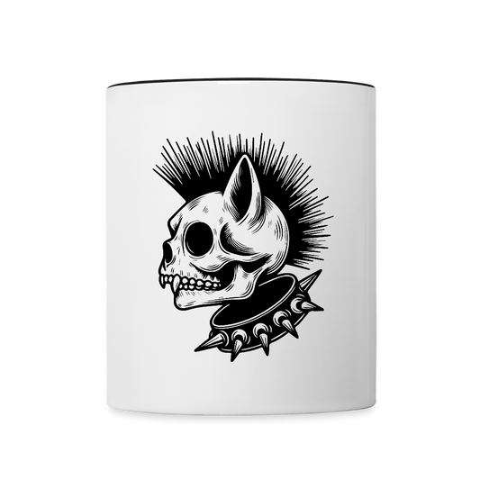 Punk Kitty Coffee Mug - white/black