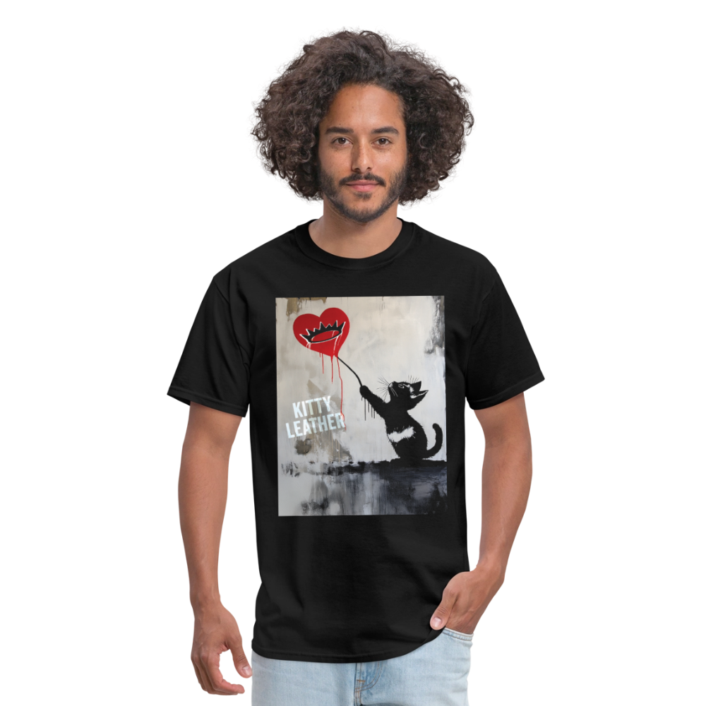 Street Art Kitty Shirt - black