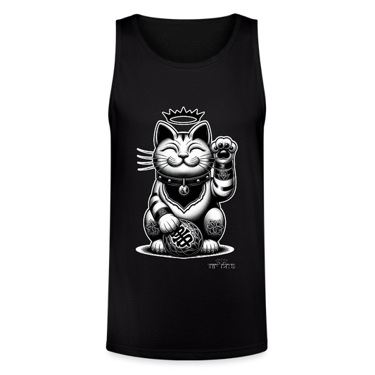 Lucky Neko Tank - black
