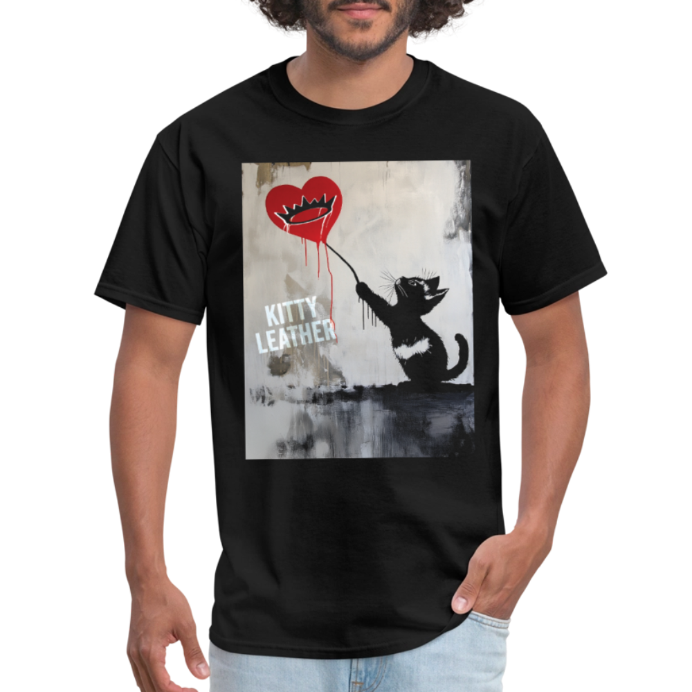 Street Art Kitty Shirt - black