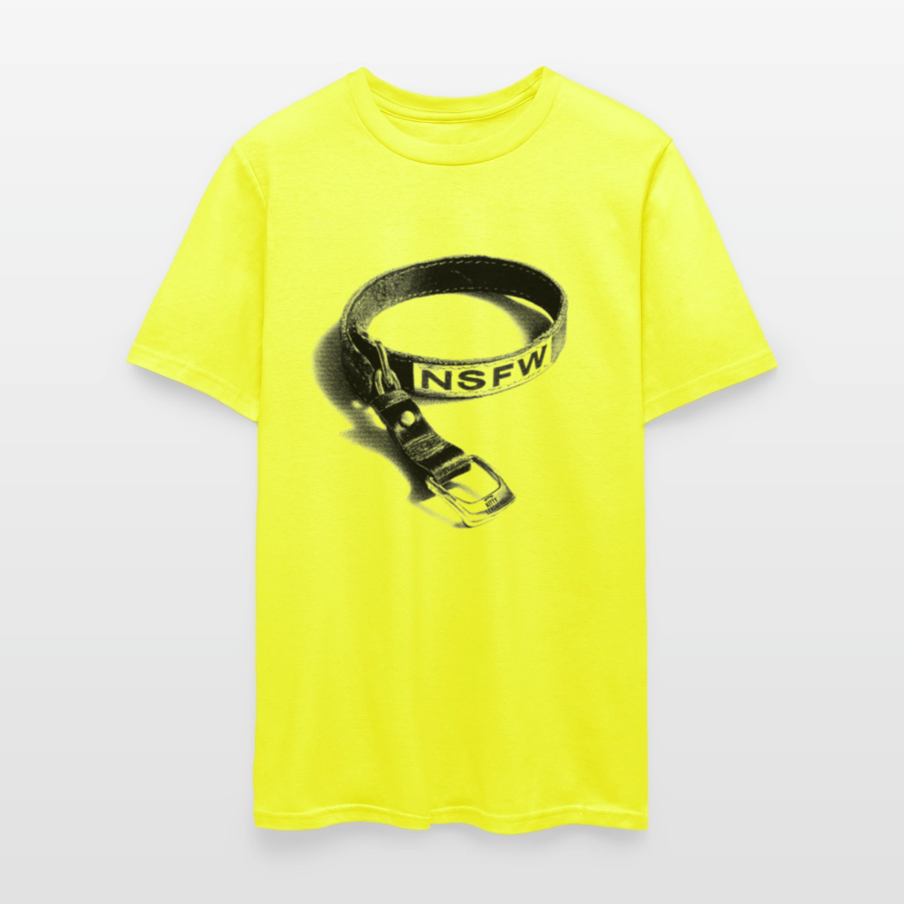 NSFW - Collar T-Shirt (LIMITED) WHT - safety green
