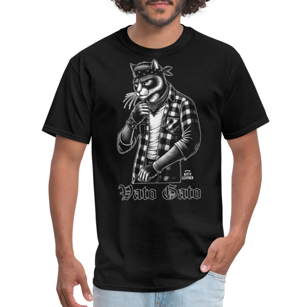 Vato Gato  T-Shirt - black