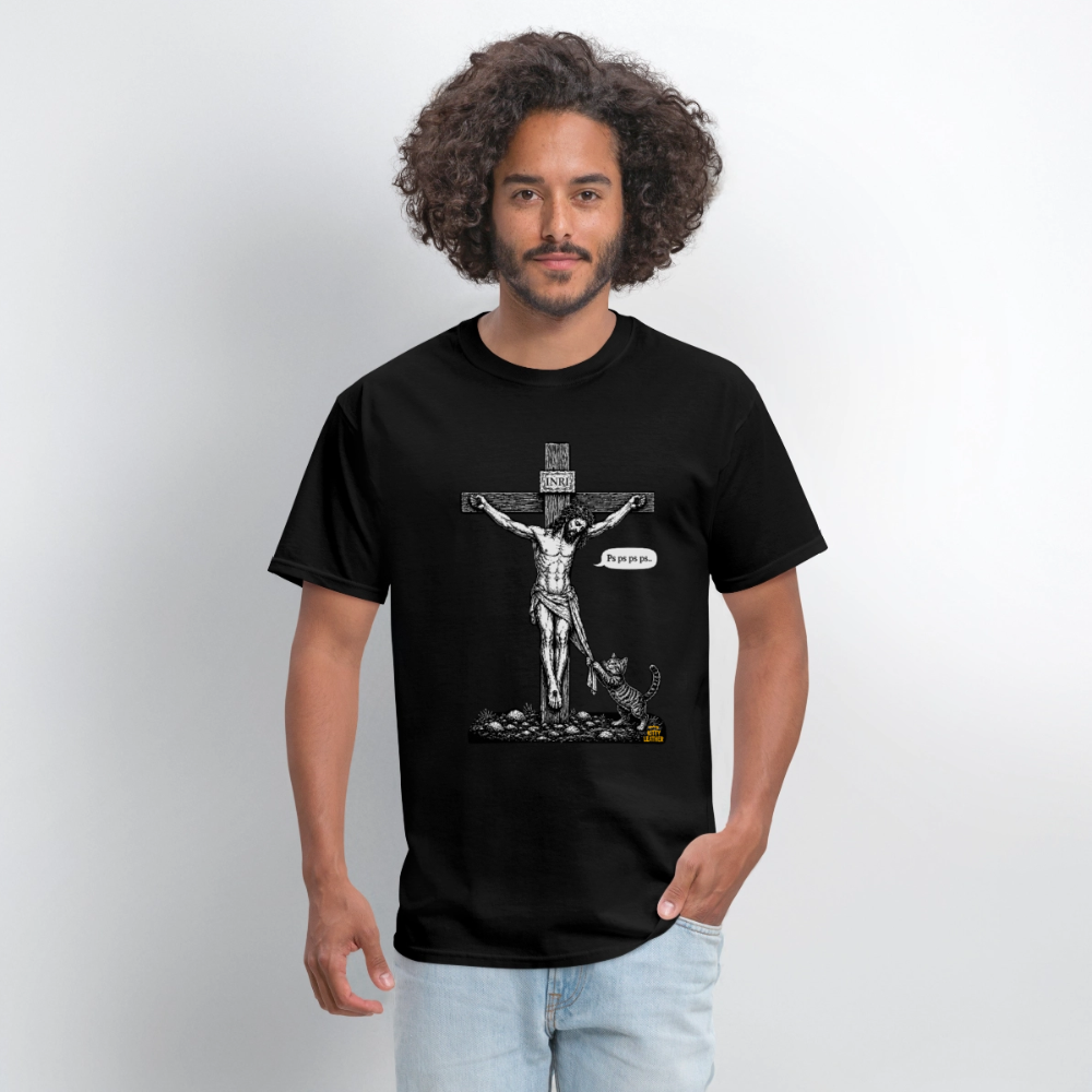 Ps ps ps - Kitty Leather T-Shirt - black