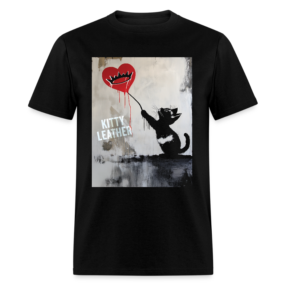 Street Art Kitty Shirt - black