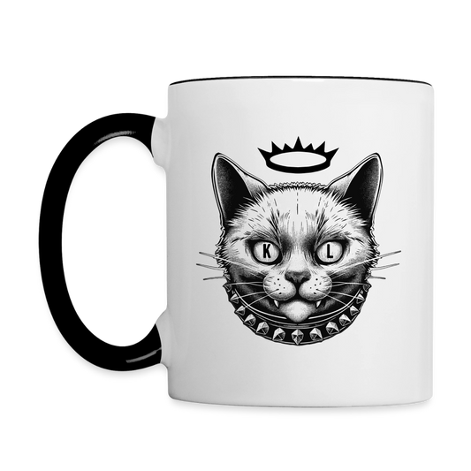 Kitty Leather 'Kitty Crown' Contrast Coffee Mug - white/black